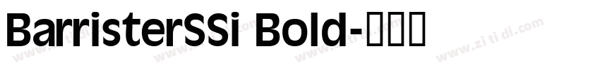 BarristerSSi Bold字体转换